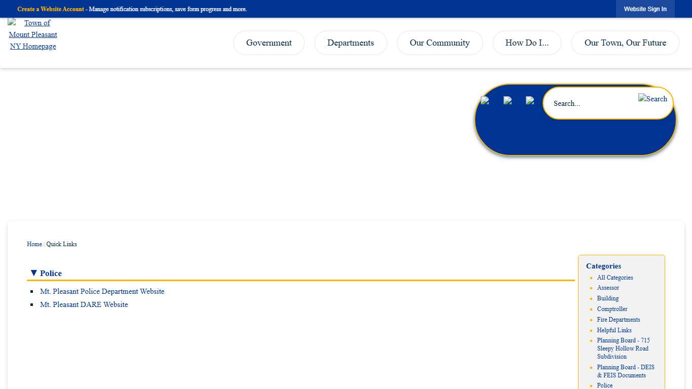 Quick Links • Police